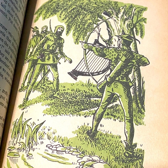 THE MERRY ADVENTURES OF ROBIN HOOD VTG 1955 HARDCOVER BOOK BY HOWARD PYLE 264p. - Picture 8 of 16